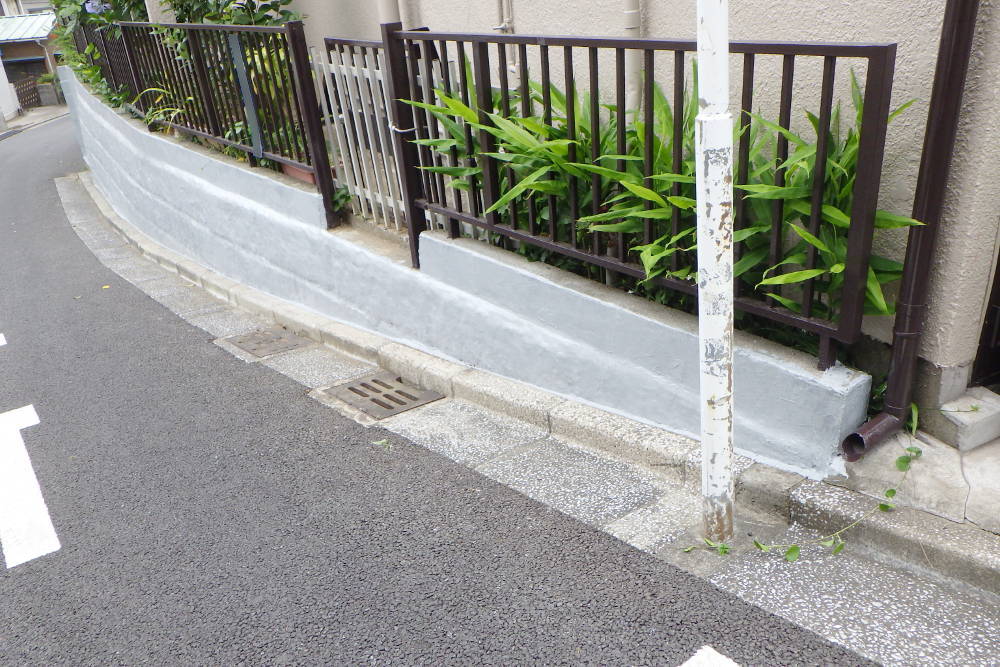 施工後のブロック塀