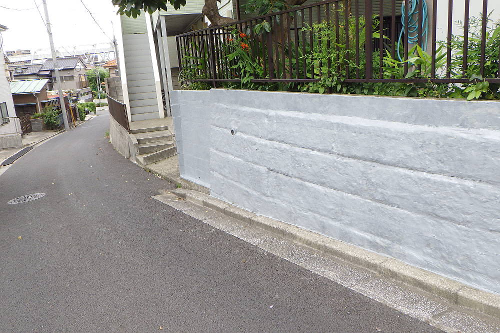 施工後のブロック塀