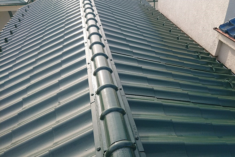 塗装後の屋根