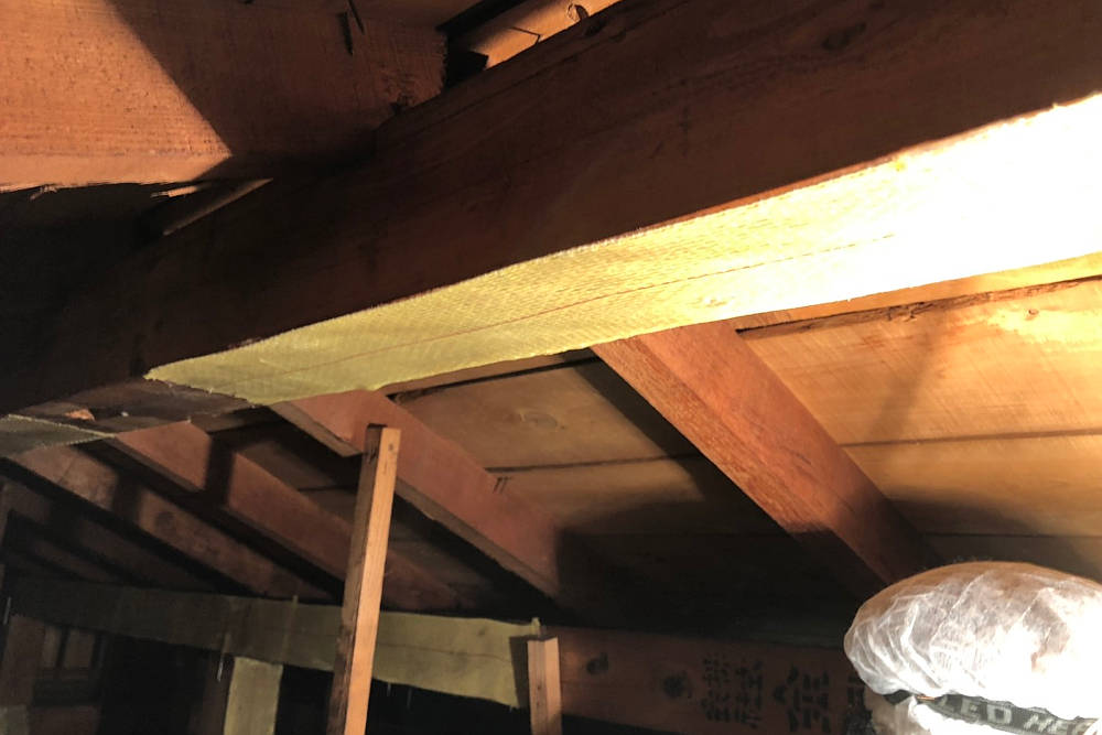 施工後の小屋裏
