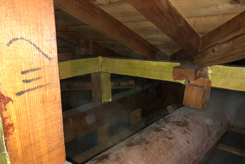施工後の小屋裏