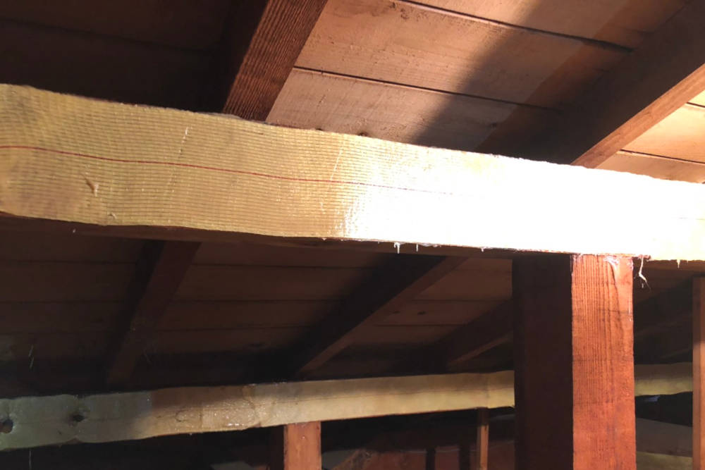 施工後の小屋裏