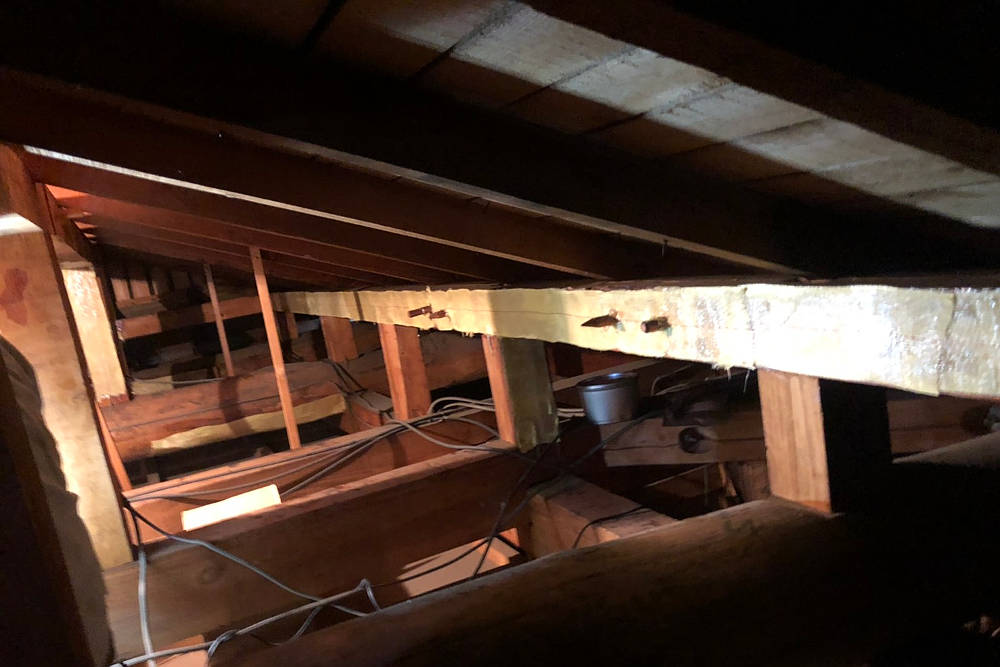 施工後の小屋裏