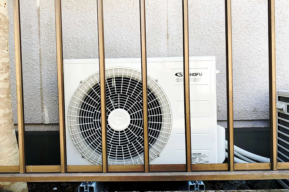 交換後のヒートポンプユニット