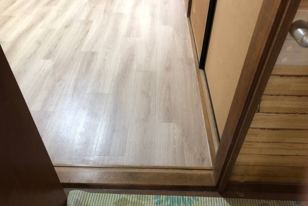 施工後の床