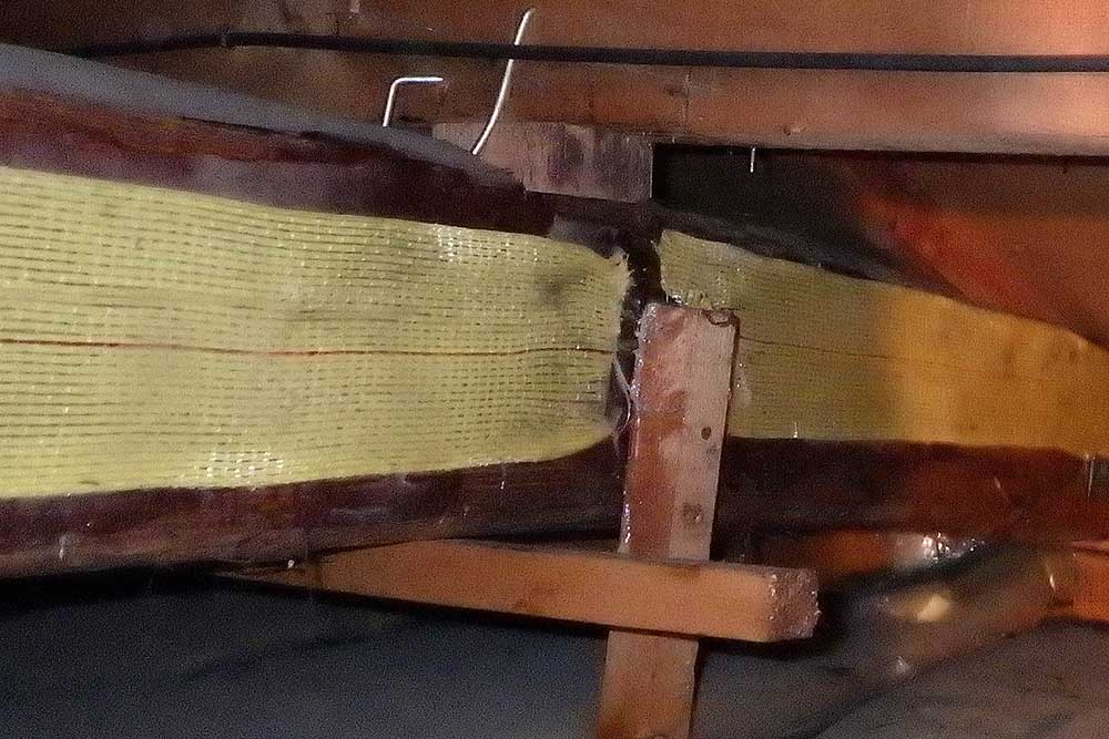 施工後の小屋裏木部