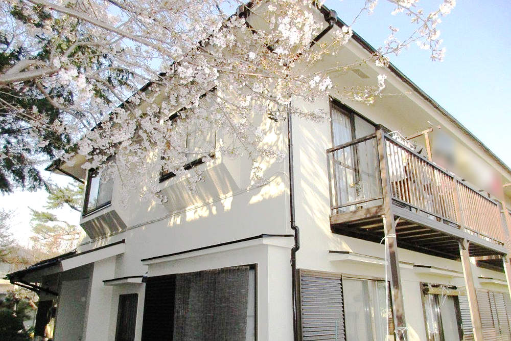 塗装後の2F外壁