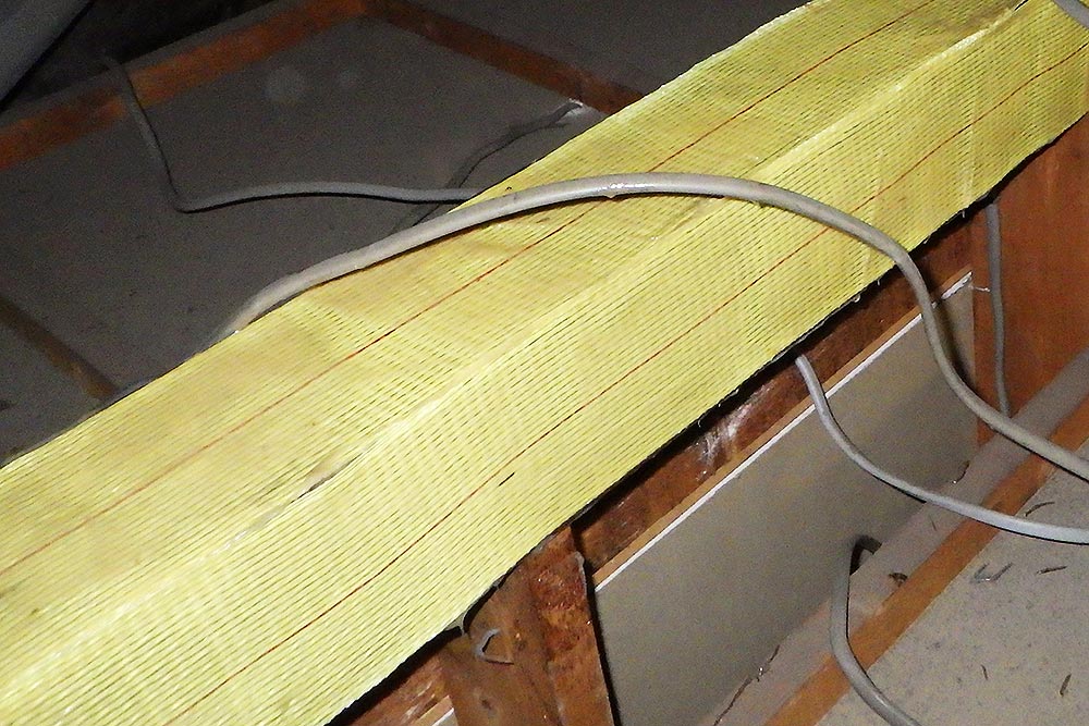 施工後の小屋裏木部