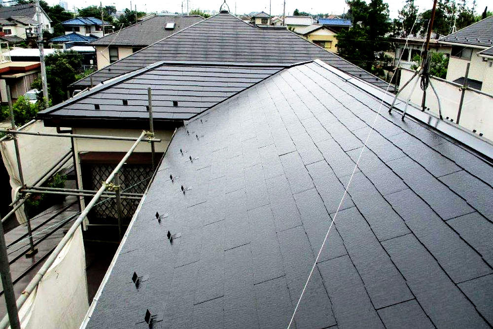 塗装後の屋根