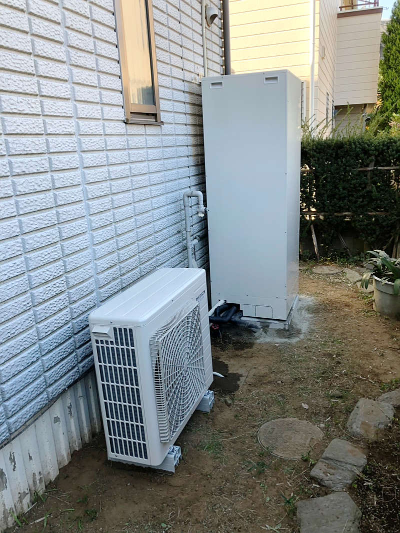 交換後のエコキュート