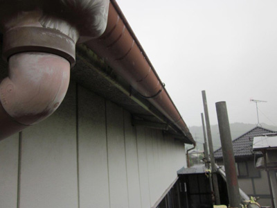 リフォーム前の雨樋