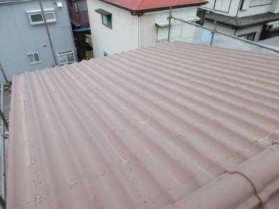 施工前の屋根
