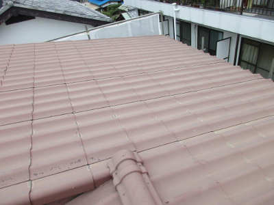 施工前の屋根