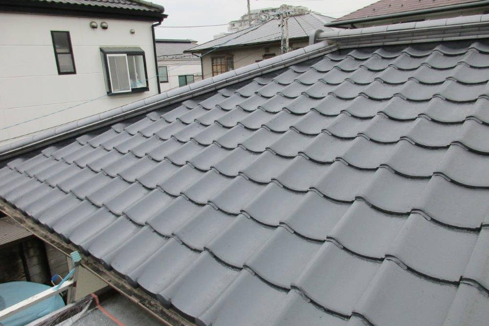 塗装後の屋根