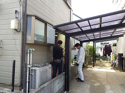 交換前のエコキュート