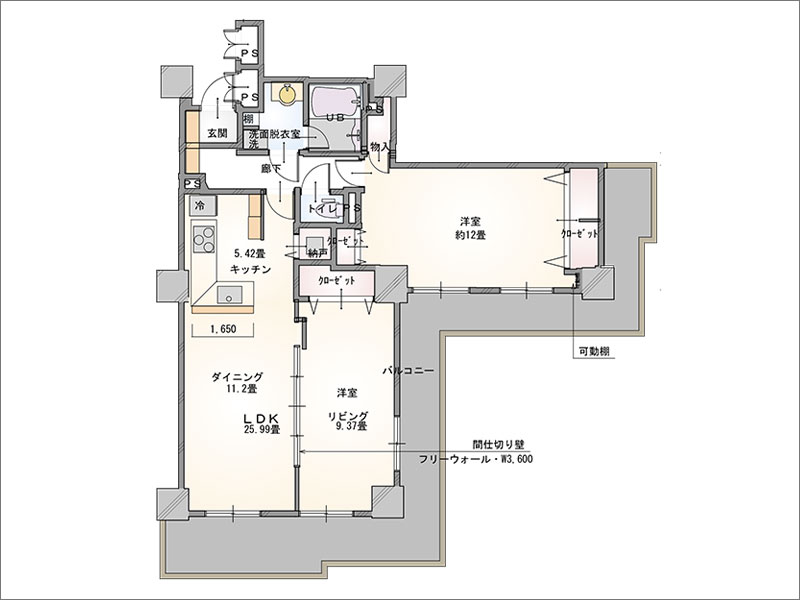 リフォーム後の間取り図