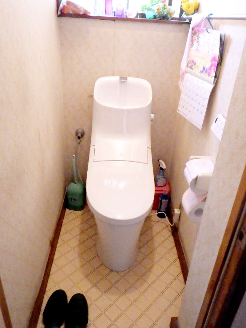 施工後のトイレ