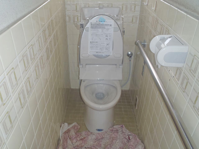 新規トイレをセット