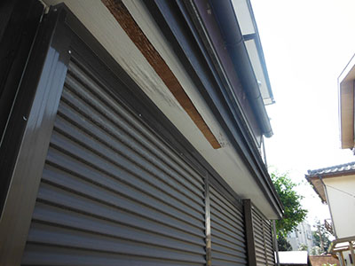 施工前の軒天