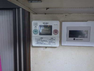 交換前のキッチン側リモコン