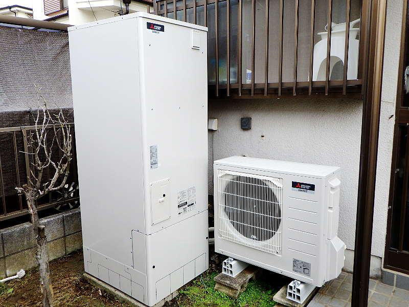 交換後のエコキュート