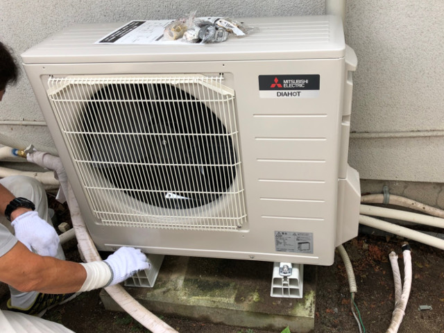 ヒートポンプユニット設置