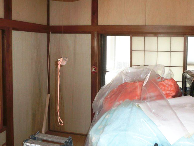 下地板張り込み