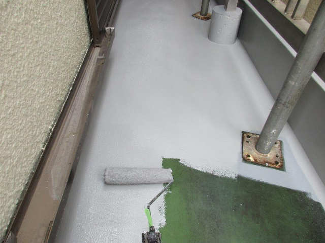 ベランダの上塗り
