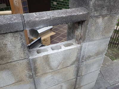 交換前のポスト