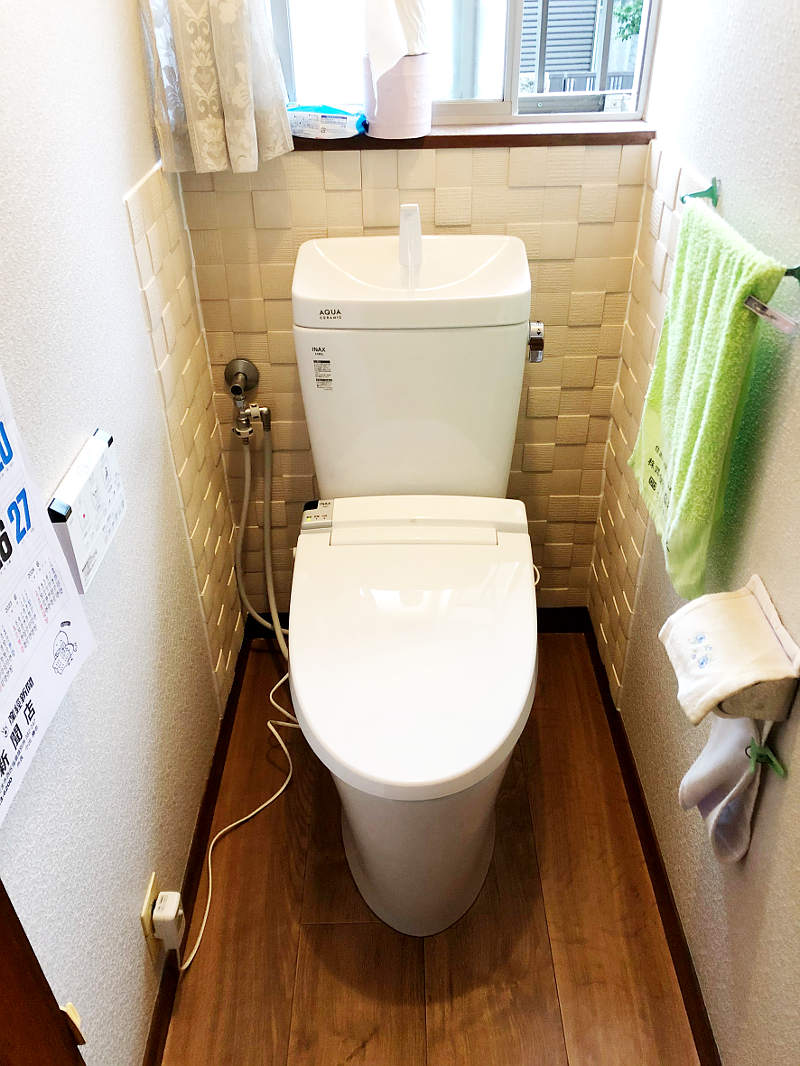 施工後のトイレ床