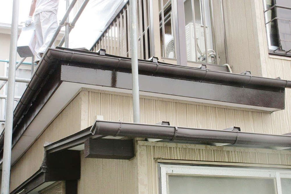 施工後の破風