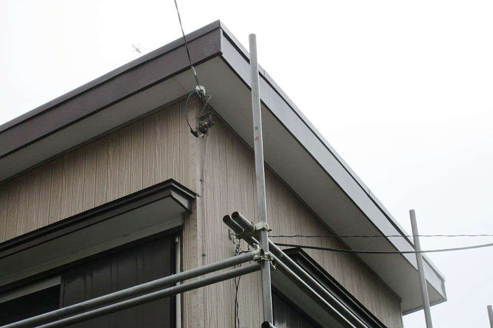 施工後の破風