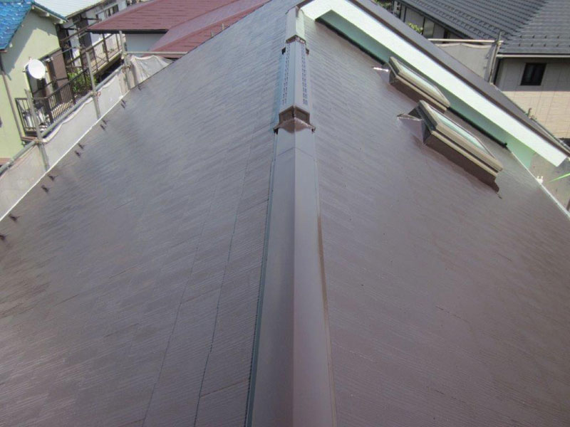 塗装後の屋根