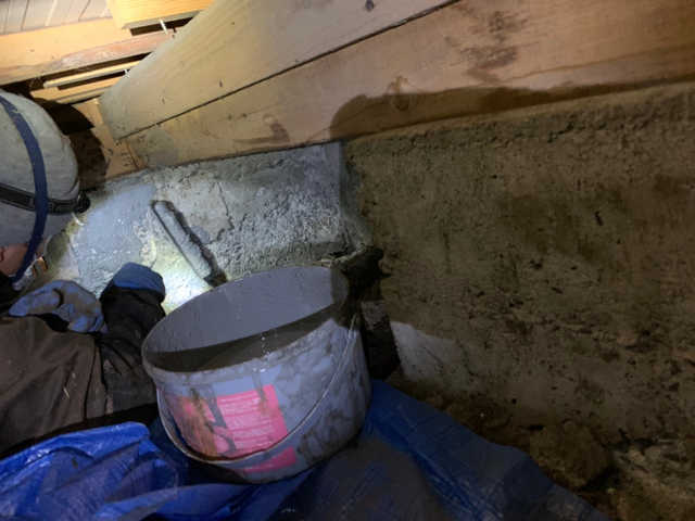 タックダイン下処理剤の塗布