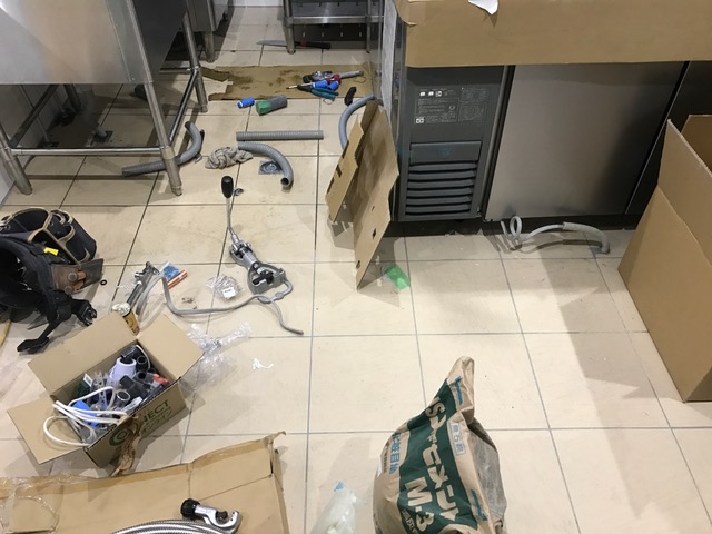 タイル張り込み