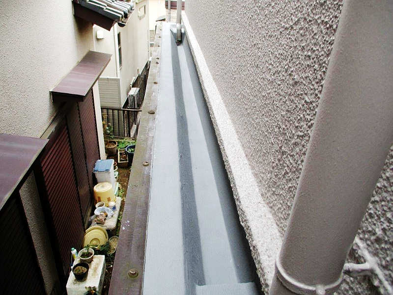 施工後の排水溝