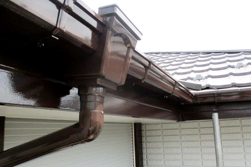 塗装後の雨樋