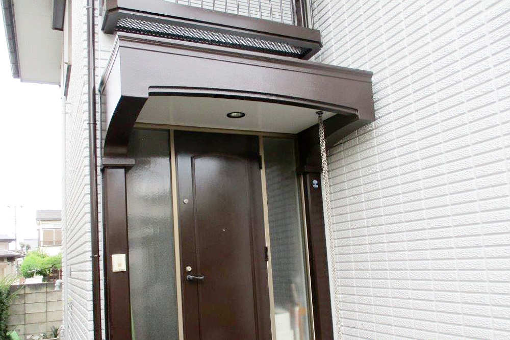 塗装後の玄関