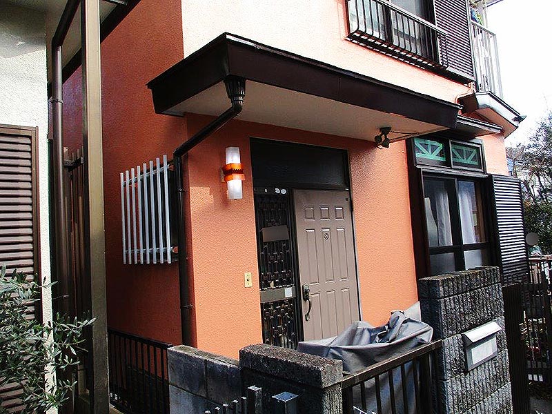 塗装後の玄関