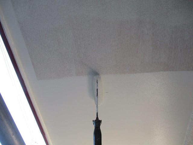 玄関屋根の塗装