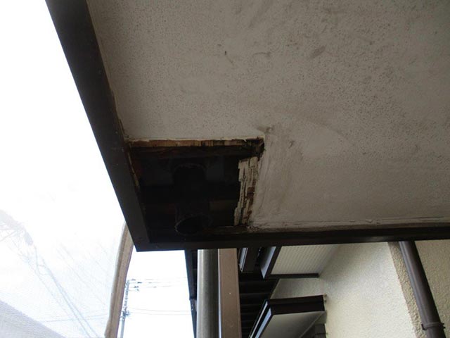鎖樋の撤去