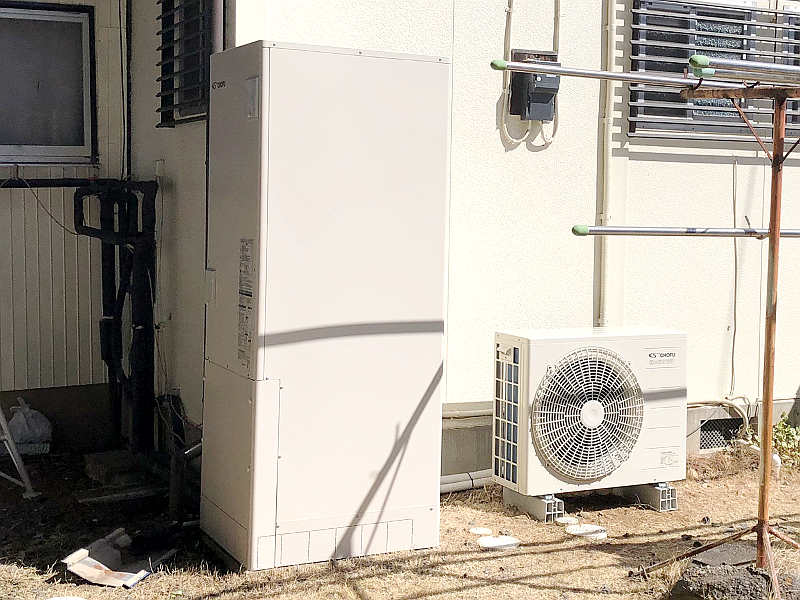 交換後のエコキュート