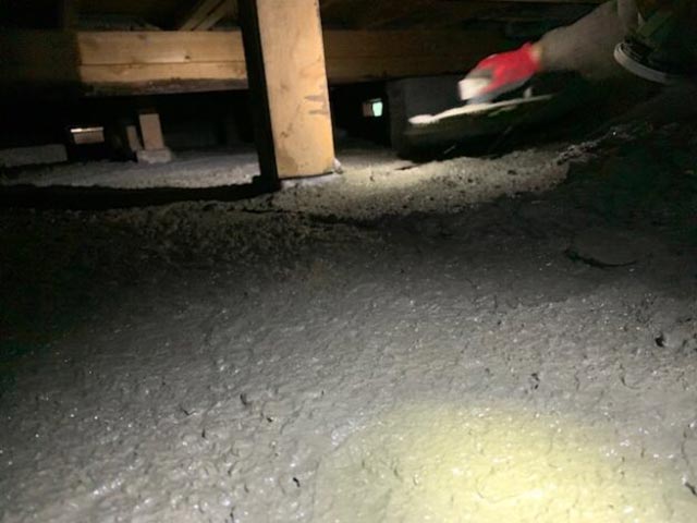 ベタ基礎工事の完了