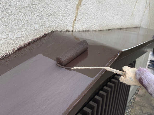 庇の塗装