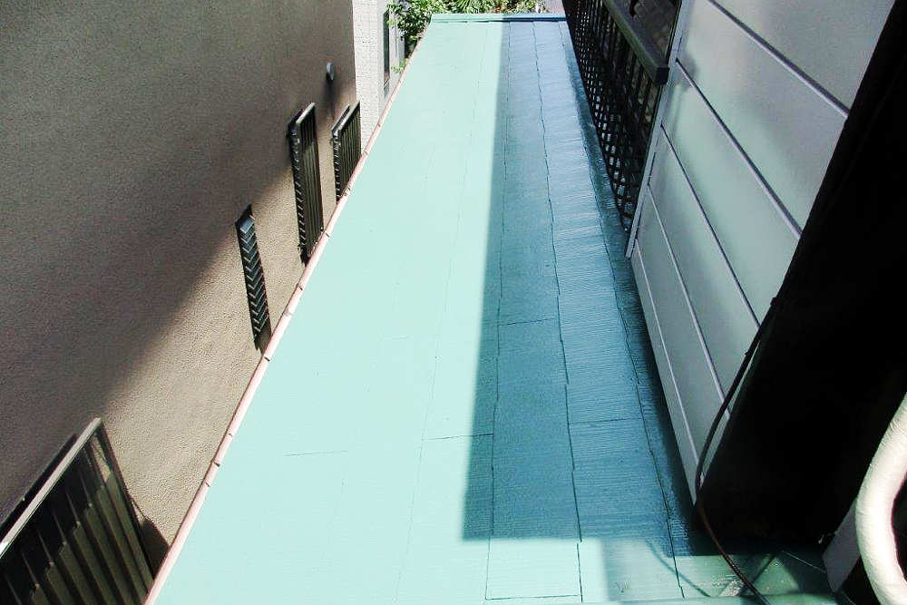 塗装後の屋根