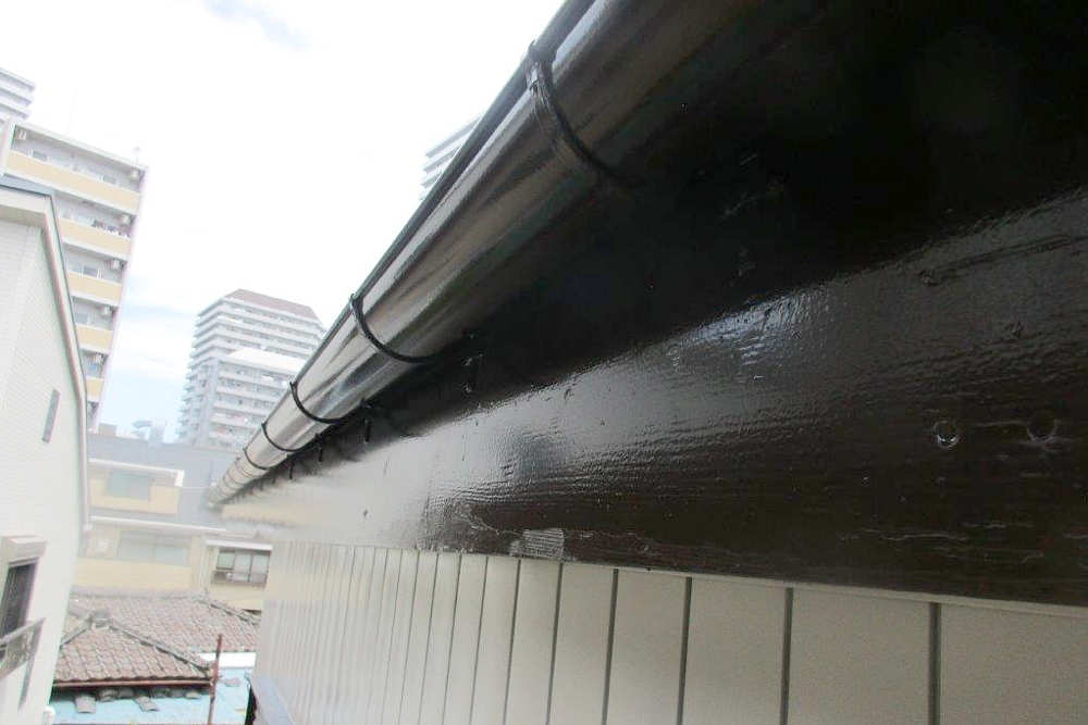 塗装後の雨樋