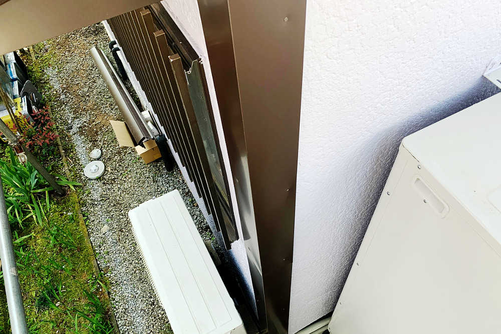 施工後の板金
