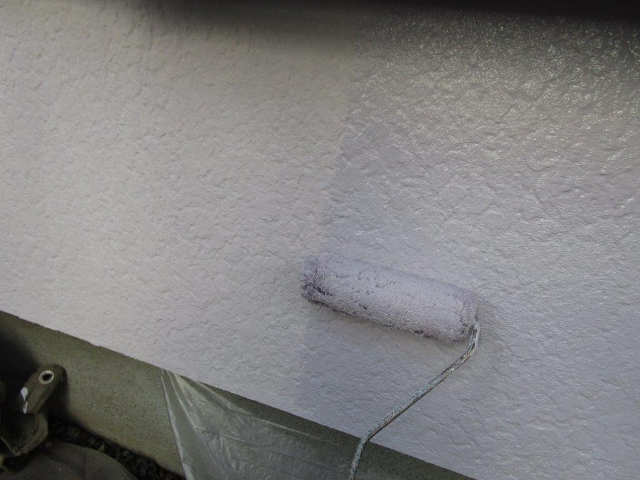 外壁の上塗り