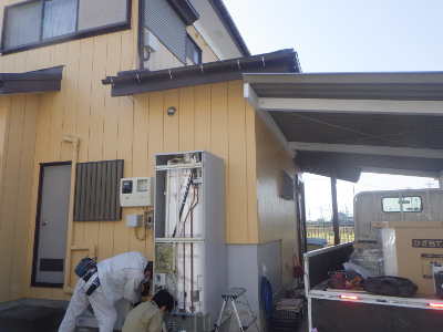 交換前のエコキュート