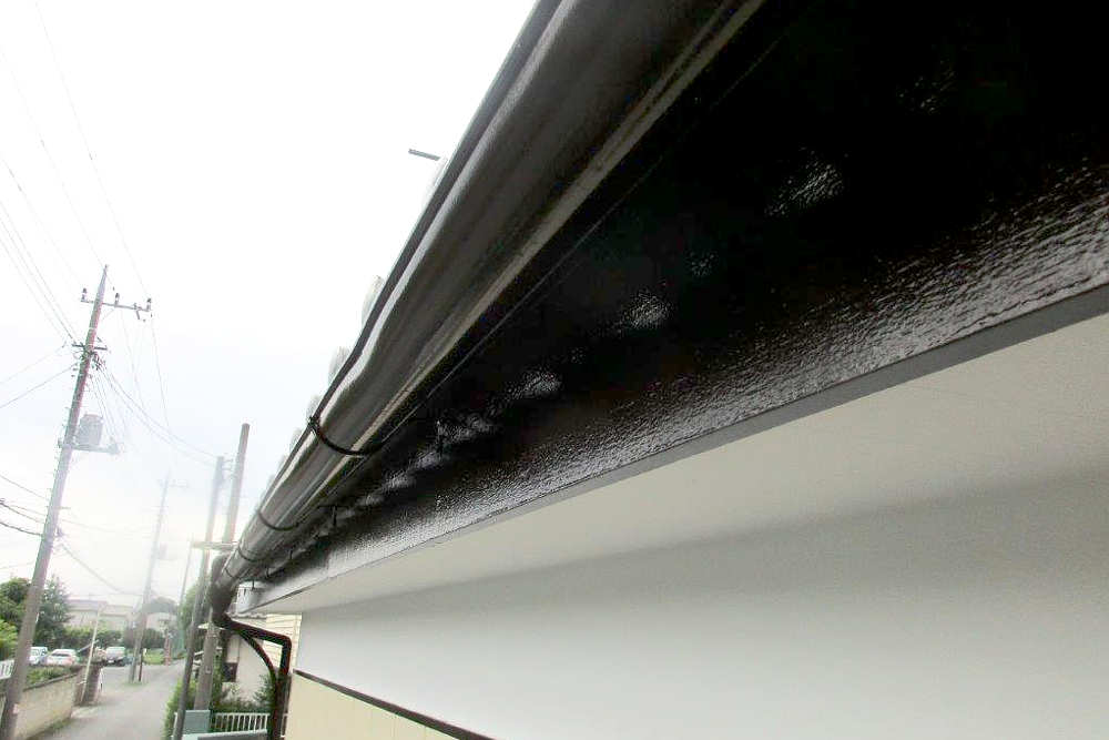 塗装後の雨樋